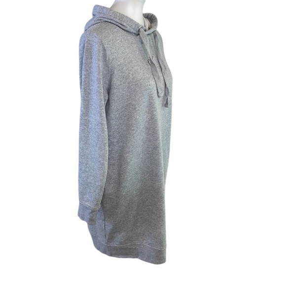 Calvin Klein Grey Monogram Logo Hoodie Dress Size Medium - Picture 11 of 17